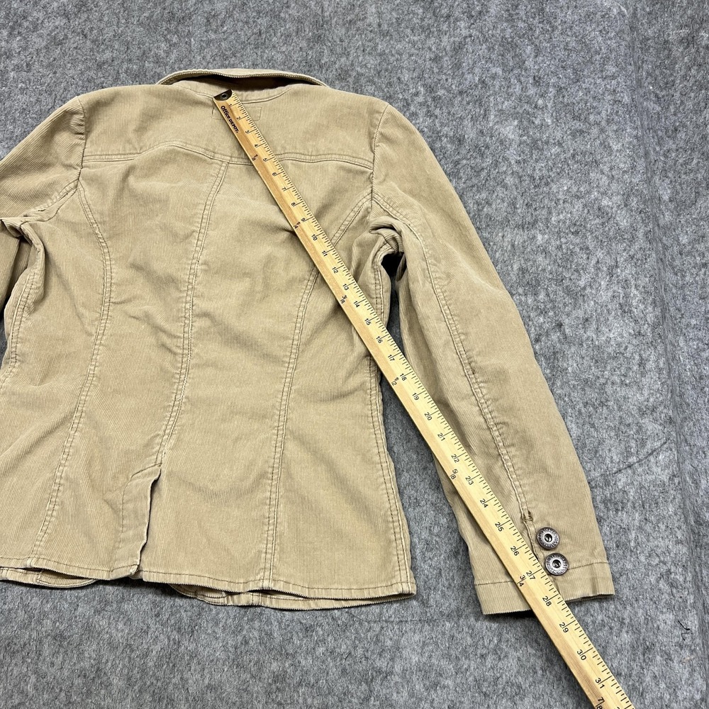 Levi Strauss Signature Jacket Womens L Beige Corduroy Blazer Button Flap Pockets - Picture 13 of 16